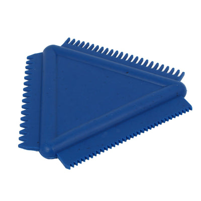 Harfington MS14 Wall Art Rubber Wood Graining Tool Triangular Scraper 8.5cmx8cm Blue