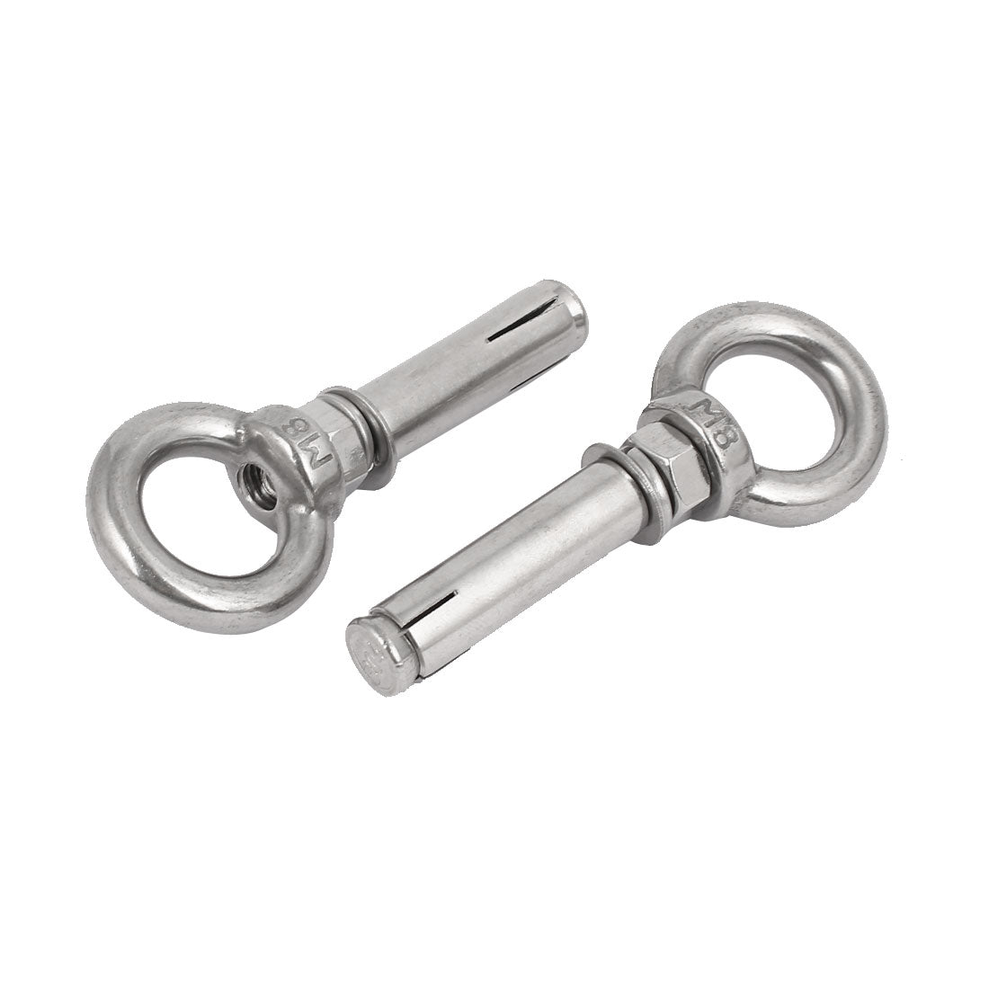 Harfington M8x60mm Expansion Screws Closed Hook Anchor Bolts 2pcs for Wall Concrete Brick