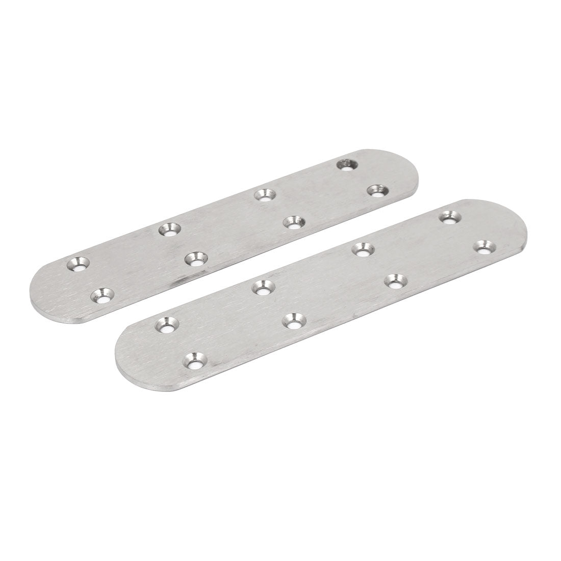 Harfington 170mm x 38mm Stainless Steel Flat Corner Brace Fixed Plate Repair Brackets 8 Pcs