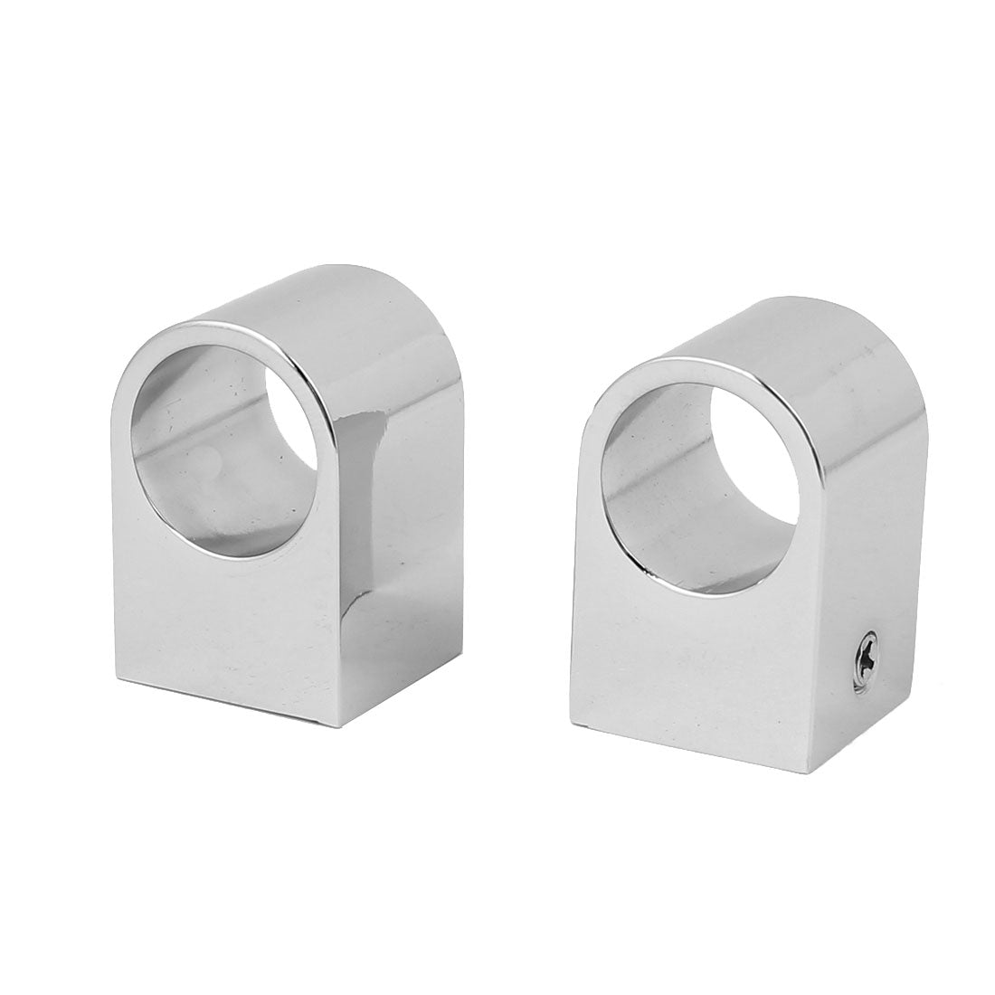 Harfington 16.5mm Diameter Metal Wall Mounted Pipe Rod Curtain Clothes Lever Bracket 8pcs