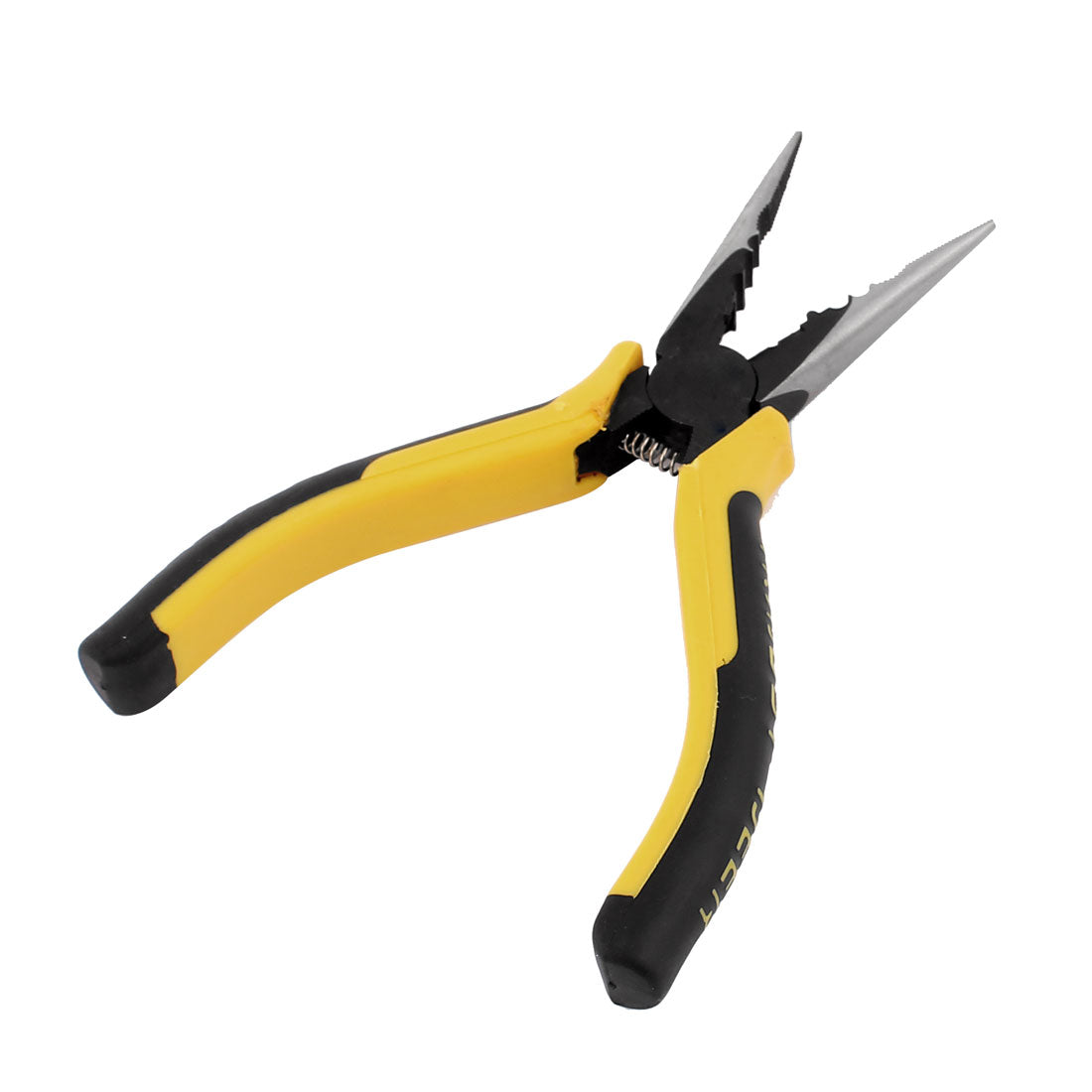 Harfington 6-inch Long Nonslip Rubber Handle Spring Loaded Cutter Needle Nose Plier