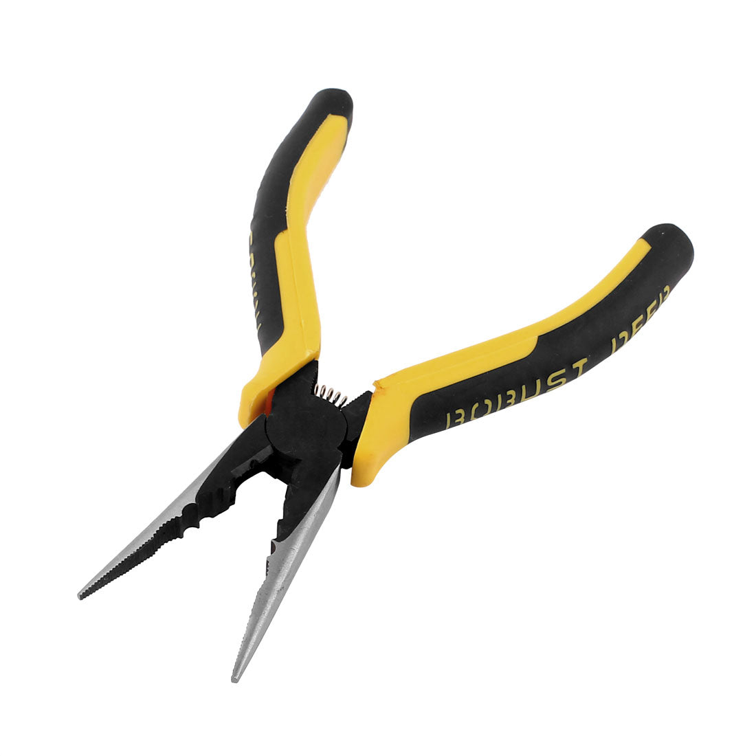 Harfington 6-inch Long Nonslip Rubber Handle Spring Loaded Cutter Needle Nose Plier