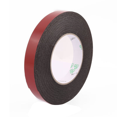 Harfington 15mmx1mm Double Sided Sponge Tape Adhesive Sticker Foam Glue Strip Sealing 10 Meters