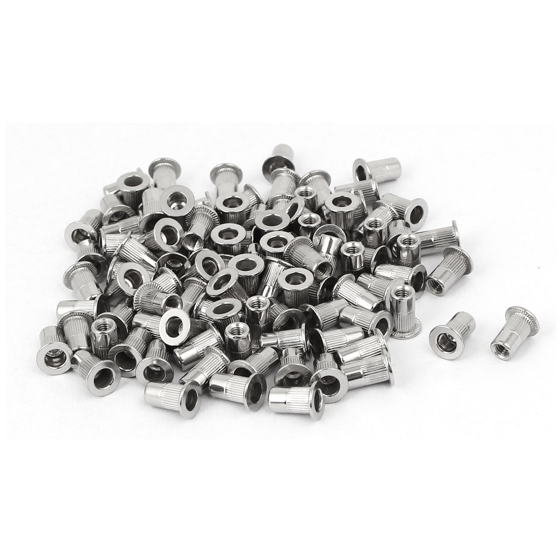 Harfington M3 x 0.5mm 304 Stainless Steel Stripe Blind Rivet Nut Insert  100PCS