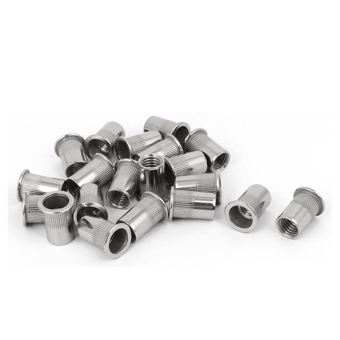 Harfington M12 x 1.75mm 304 Stainless Steel Knurled Blind Rivet Nut Insert Dadi 20PCS