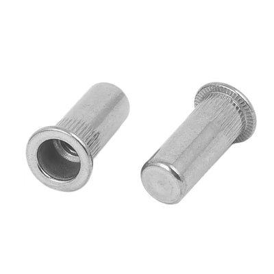 Harfington M6x23mm 304 Stainless Steel Straight Knurled Closed End Rivet Nut Fastener 5pcs