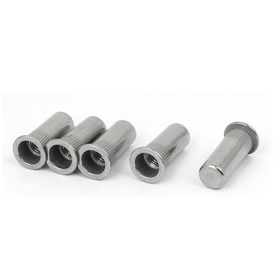 Harfington M10 x 34mm 304 Stainless Steel Closed End Blind Rivet Nut Insert Nutsert 5PCS