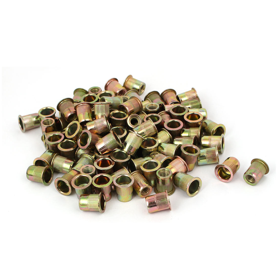 Harfington 5/16" x 18mm Knurled Threaded Blind Rivet Nut Insert Dadi 100PCS