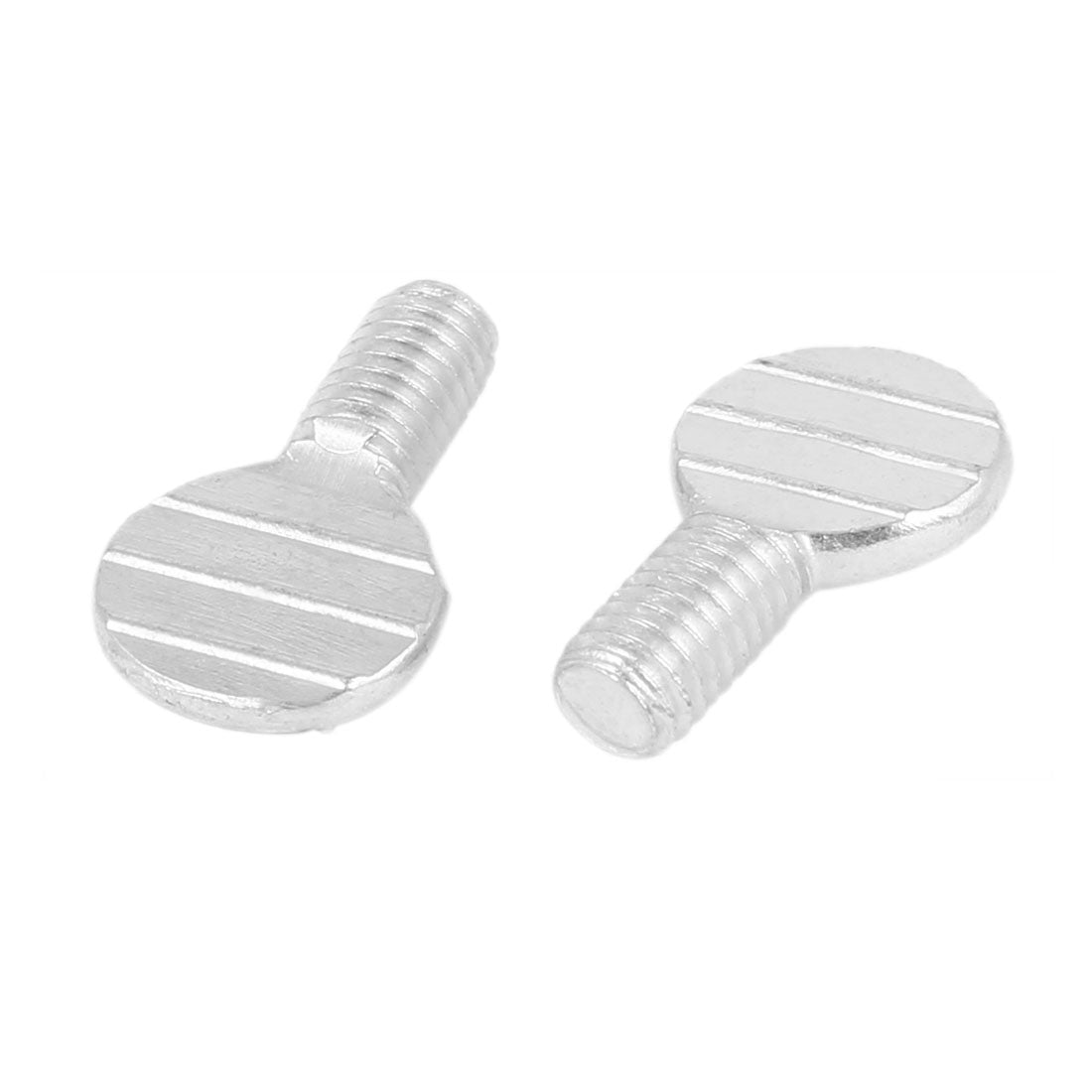 Harfington M6 x 10mm Machine Threaded Carbon Steel Racket Thumb Screws Bolts 50 Pcs