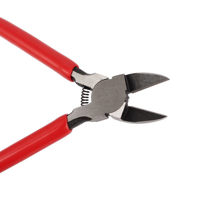 Harfington 160mm Long Plastic Handle High Carbon Steel Diagonal Cutting Pliers Wire Cutter