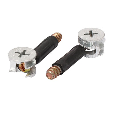 Harfington 15mm Dia Eccentric Cam 40mm Long Bolt Furniture Connecting Fitting 20 Sets