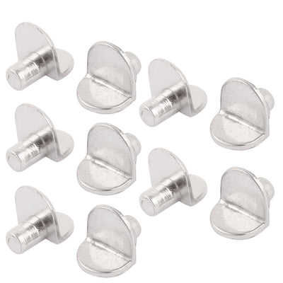 Harfington 15mmx11mmx11mm L Design Shelf Holder Support Peg Pin Silver Tone 10pcs