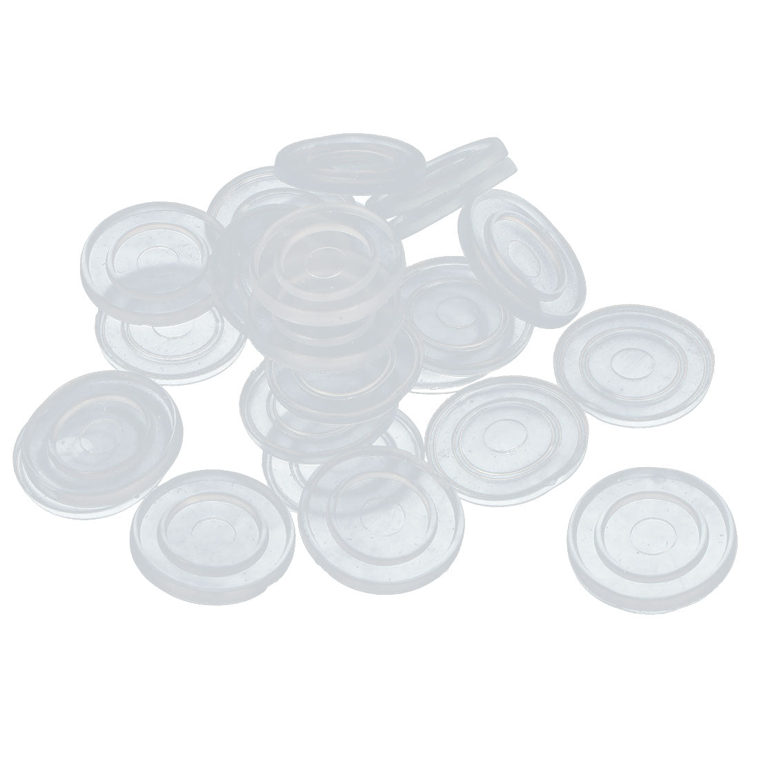Harfington 18mm Dia Round Shape Non-Slip Soft Grip Pad Rubber Feet Buffer Mat Hold 20PCS