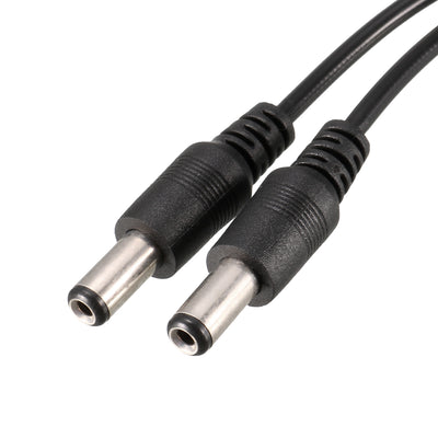 Harfington 1 DC Female to 2 DC Male 5.5 x 2.1mm Power Cable Extension Wire For CCTV Camera