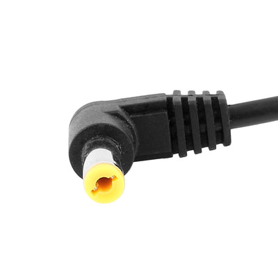 Harfington 0.5m DC Male 5.5 x 2.1mm Bending Head Power Cable Extension Wire For CCTV Camera