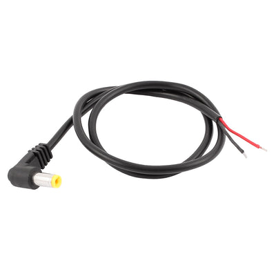 Harfington 0.5m DC Male 5.5 x 2.1mm Bending Head Power Cable Extension Wire For CCTV Camera