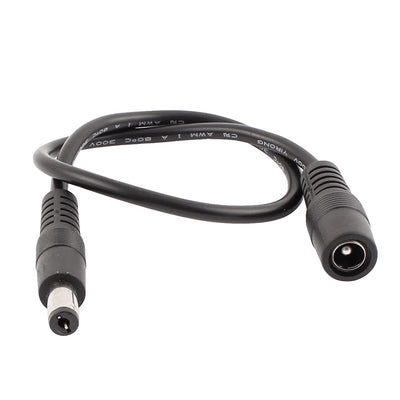 Harfington 0.3 Meter 0.9ft DC Male to Female 5.5 x 2.1mm Cable Extension Connector For CCTV Camera