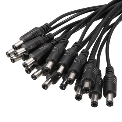 Harfington 1 DC Female to 16 DC Male 5.5 x 2.1mm Power Extension Wire For CCTV Camera