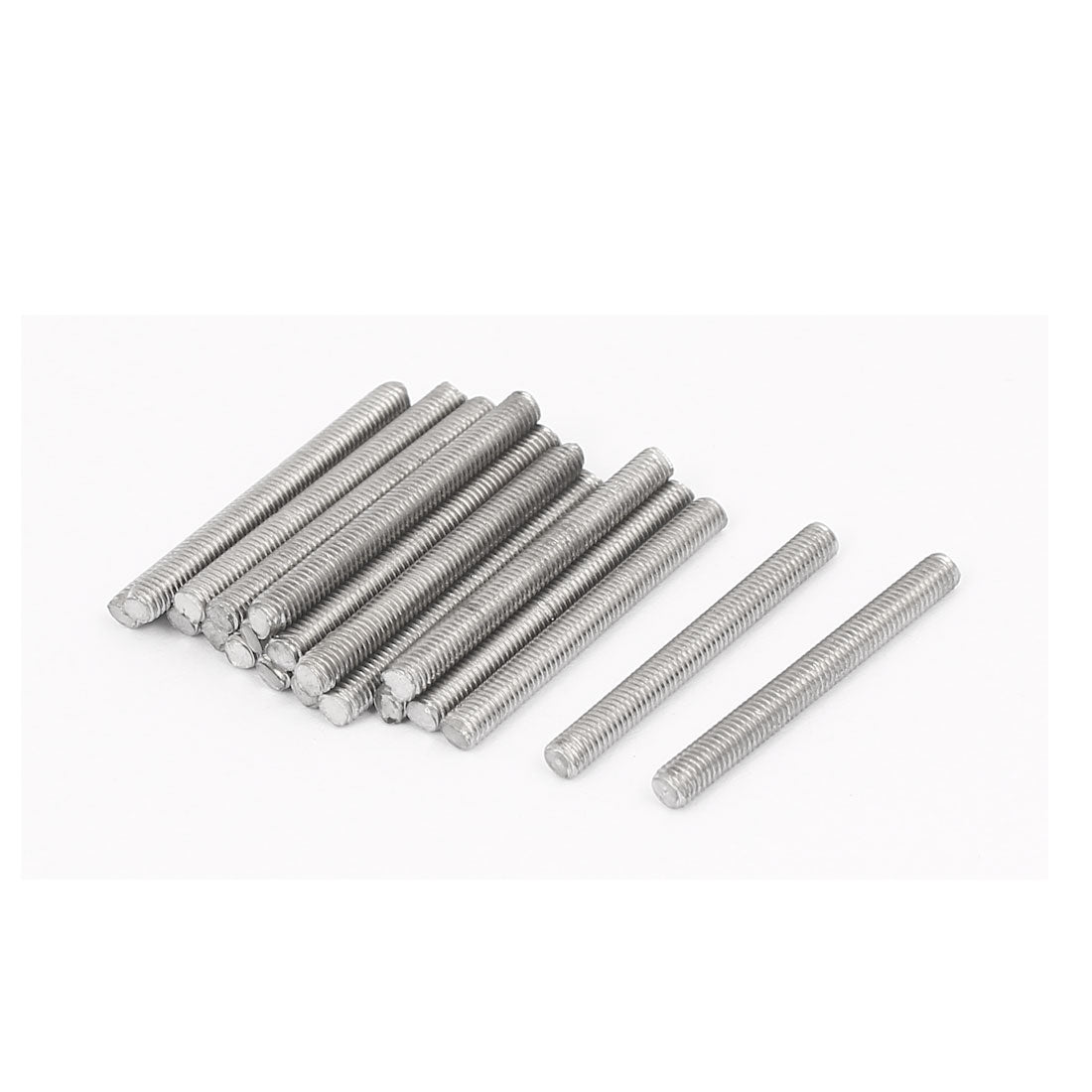 Harfington M3 x 30mm 0.5mm Pitch 304 Stainless Steel Fully Threaded Rods Silver Tone 20 Pcs