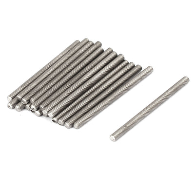 Harfington M3 x 45mm 304 Stainless Steel Fully Threaded Rods Bar Studs Fasteners 20 Pcs