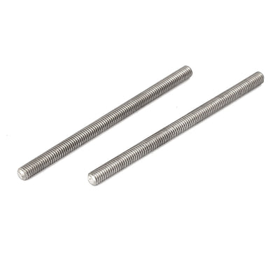 Harfington M3 x 50mm 0.5mm Pitch 304 Stainless Steel Fully Threaded Rods Hardware 20 Pcs
