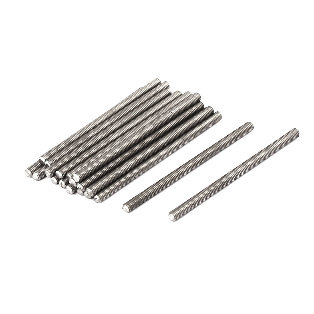 Harfington M3 x 50mm 0.5mm Pitch 304 Stainless Steel Fully Threaded Rods Hardware 20 Pcs