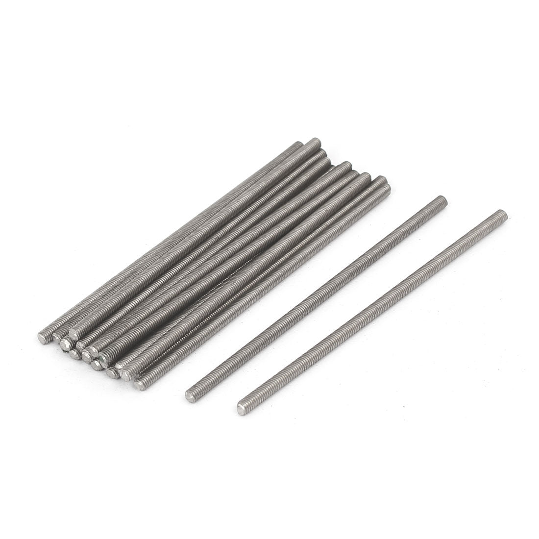 Harfington M3 x 80mm 0.5mm Pitch 304 Stainless Steel Fully Threaded Rods Fasteners 20 Pcs