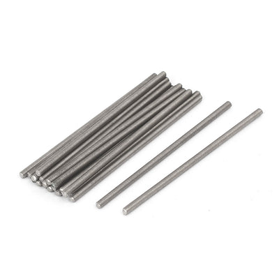 Harfington M3 x 80mm 0.5mm Pitch 304 Stainless Steel Fully Threaded Rods Fasteners 20 Pcs