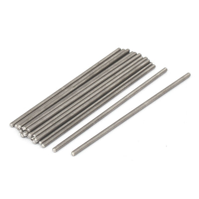 Harfington M3 x 100mm 0.5mm Pitch 304 Stainless Steel Fully Threaded Rods Fasteners 20 Pcs