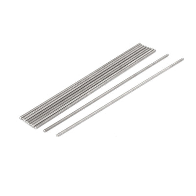 Harfington M3 x 170mm 0.5mm Pitch 304 Stainless Steel Fully Threaded Rod Silver Tone 10 Pcs