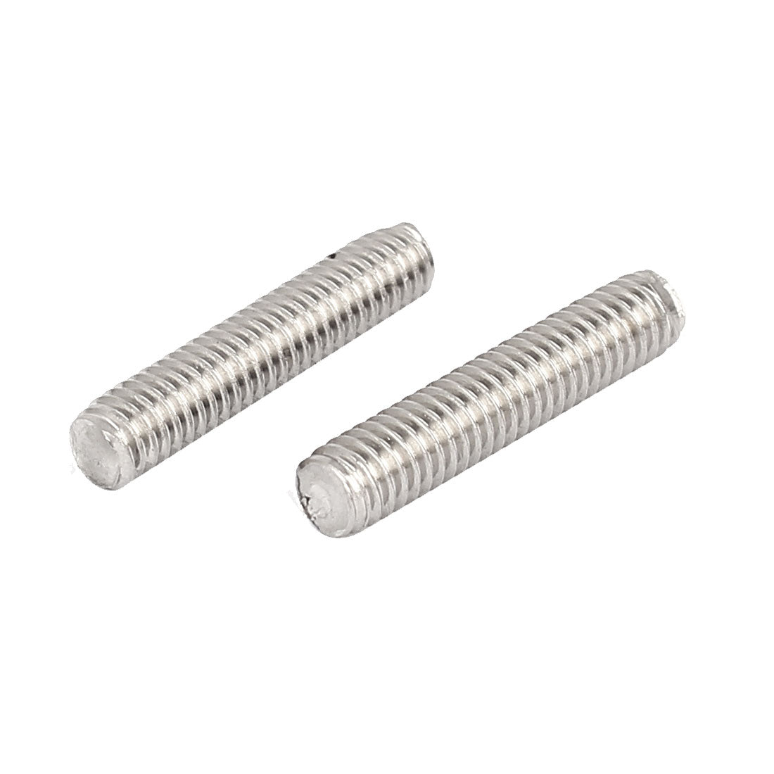 Harfington M4 x 20mm 304 Stainless Steel Fully Threaded Rod Bar Studs Silver Tone 50 Pcs