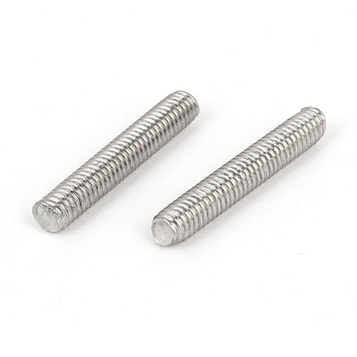 Harfington M4 x 25mm 304 Stainless Steel Fully Threaded Rod Bar Studs Fastener 20 Pcs