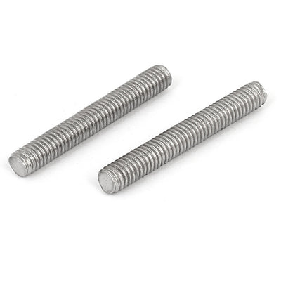 Harfington M4 x 30mm 304 Stainless Steel Fully Male Threaded Rod Bars Silver Tone 20 Pcs