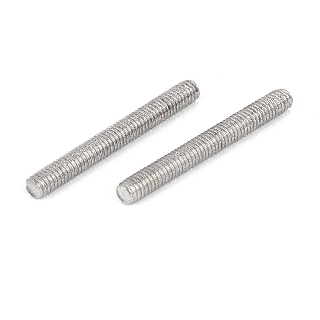 Harfington M4 x 35mm 0.7mm Pitch 304 Stainless Steel Fully Threaded Rods Silver Tone 20 Pcs