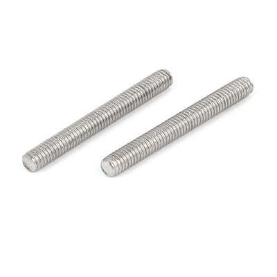 Harfington M4 x 35mm 0.7mm Pitch 304 Stainless Steel Fully Threaded Rods Silver Tone 20 Pcs