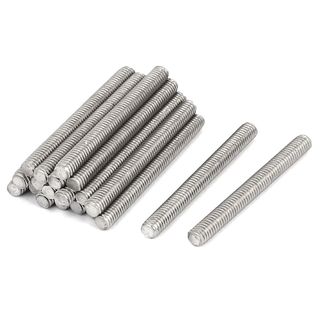 Harfington M4 x 40mm 304 Stainless Steel Fully Threaded Rod Bar Studs Fasteners 20 Pcs