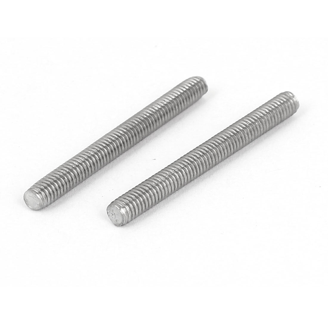 Harfington M4 x 40mm 304 Stainless Steel Fully Threaded Rod Bar Studs Hardware 50 Pcs