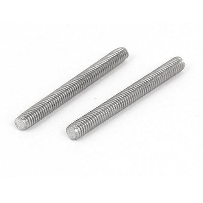 Harfington M4 x 40mm 304 Stainless Steel Fully Threaded Rod Bar Studs Hardware 50 Pcs