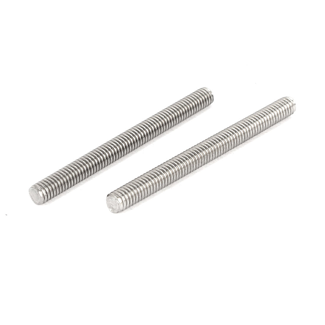 Harfington M4 x 45mm 304 Stainless Steel Fully Threaded Rod Bar Studs Silver Tone 20 Pcs