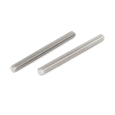 Harfington M4 x 45mm 304 Stainless Steel Fully Threaded Rod Bar Studs Silver Tone 20 Pcs