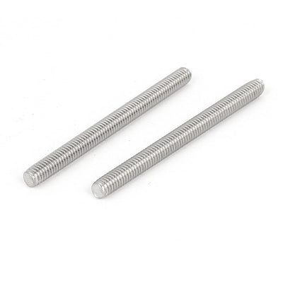 Harfington M4 x 50mm 304 Stainless Steel Fully Threaded Rod Bar Studs Fasteners 50 Pcs