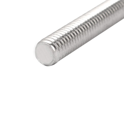 Harfington M4 x 60mm 304 Stainless Steel Fully Threaded Rod Bar Studs Hardware 10 Pcs