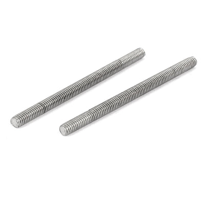 Harfington M4 x 60mm 304 Stainless Steel Fully Threaded Rod Bar Studs Hardware 10 Pcs