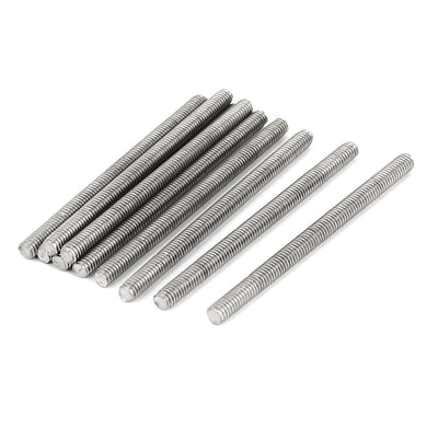 Harfington M4 x 60mm 304 Stainless Steel Fully Threaded Rod Bar Studs Hardware 10 Pcs