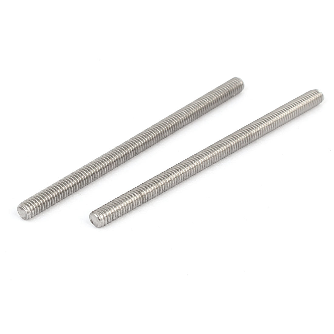 Harfington M4 x 70mm 304 Stainless Steel Fully Threaded Rod Bar Studs Silver Tone 10 Pcs