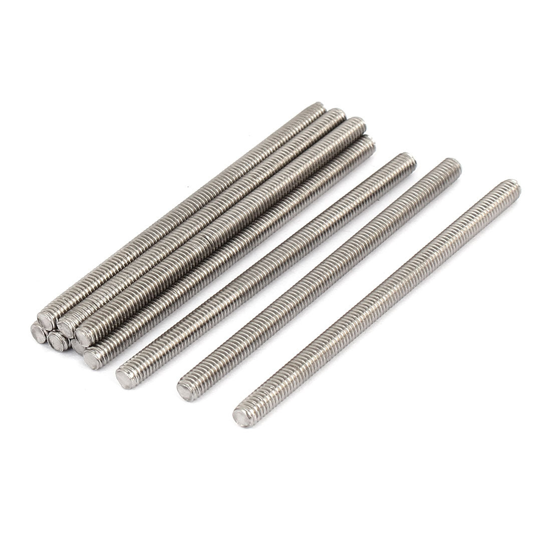 Harfington M4 x 70mm 304 Stainless Steel Fully Threaded Rod Bar Studs Silver Tone 10 Pcs