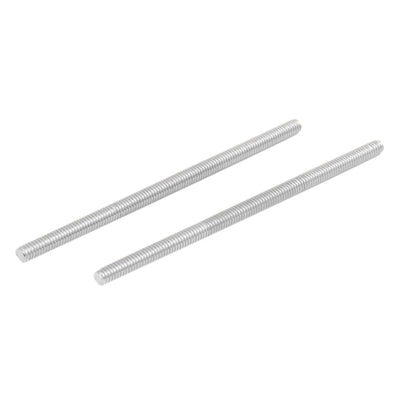 Harfington M4 x 80mm 304 Stainless Steel Fully Threaded Rod Bar Studs Silver Tone 20 Pcs