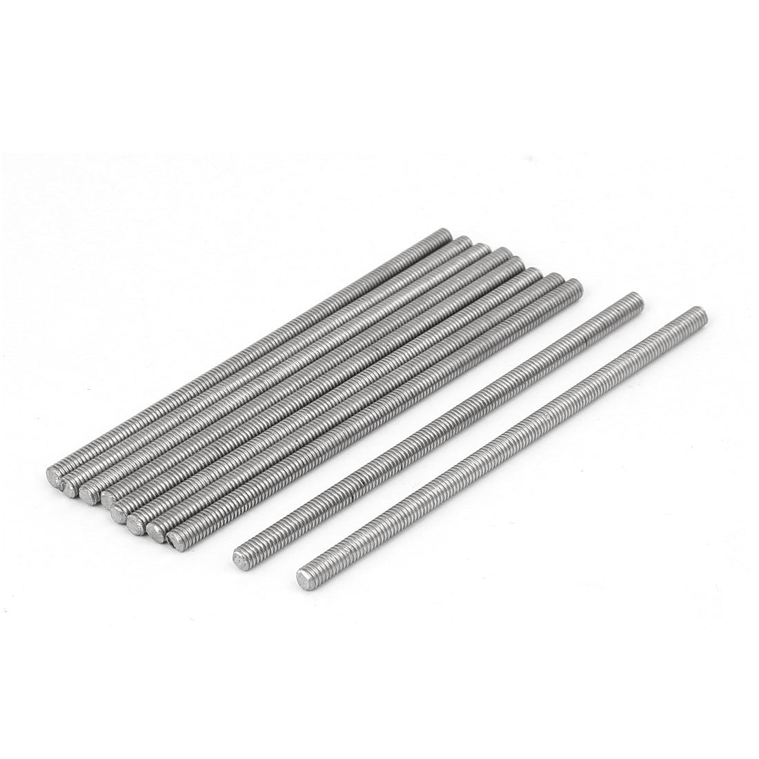 Harfington M4 x 90mm 304 Stainless Steel Fully Threaded Rod Bar Studs Fasteners 10 Pcs