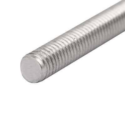 Harfington M4 x 100mm 304 Stainless Steel Fully Threaded Rod Bar Studs Fastener 10 Pcs