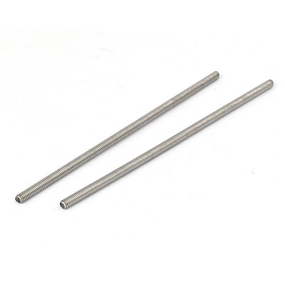 Harfington M4 x 120mm 304 Stainless Steel Fully Threaded Rod Bar Studs Hardware 10 Pcs